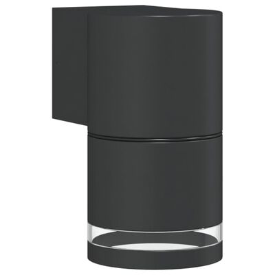 vidaXL Buitenwandlamp gegoten aluminium zwart