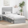 vidaXL Bedframe Grijs Sonoma 100 x 200 cm Massief grenenhout