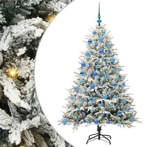 vidaXL Artificial Pre-lit Kerstboom met Ballenset Groen 180 cm
