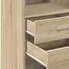 vidaXL Hoge kast 45x42,5x124 cm bewerkt hout sonoma eikenkleurig