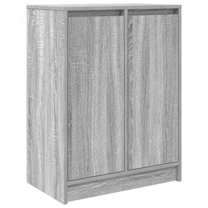 vidaXL Dressoir 57x34x76 cm bewerkt hout grijs sonoma eikenkleurig