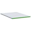 vidaXL matrastopper Wit en Groen 180 x 200 x 6 cm Jacquard Stof