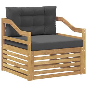 vidaXL Tuinbank Wit en antracietkleurig