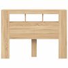 vidaXL Hoofdbord 140x18,5x103,5 cm bewerkt hout sonoma eikenkleurig