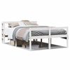 vidaXL Seniorenbed met hoofdbord massief grenenhout wit 150x200 cm