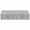 vidaXL Bedframe met lade Grijs Sonoma 90 x 190 cm Bewerkt hout