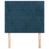 vidaXL Hoofdbord donkerblauw 90x5x118/128 cm fluweel