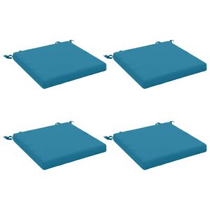 vidaXL Zitkussens SOEST 4 st 100% Polyester Lichtblauw 40 x 40 x 5 cm