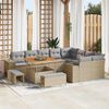 vidaXL Tuin Sofa Set 12 pcs Beige en Licht Grijs 100 x 100 x 71 cm