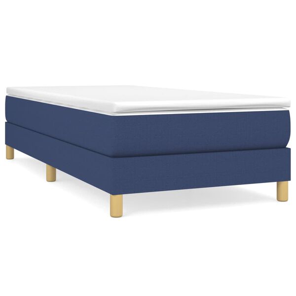 vidaXL Boxspring bed 90x190 cm stof blauw