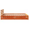 vidaXL Bedframe met lades massief grenenhout wasbruin 150x200 cm