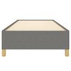 vidaXL Bedframe zonder matras 80x200 cm stof donkergrijs
