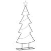 vidaXL Metalen kerstboom Zwart 125 cm Staal