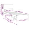 vidaXL Opslag bed met hoofdeinde Sonoma Eiken 90 x 190 cm Bewerkt hout