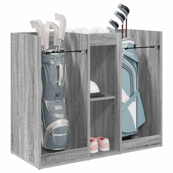 vidaXL Golfkast Effen Grijs Sonoma 102 x 45 x 85,5 cm