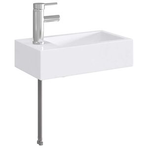vidaXL Badkamer Waskom Chroom 45,5 x 25,5 x 13 cm Metaal