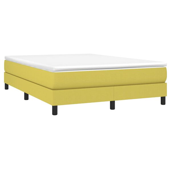 vidaXL Boxspring bed 140x200 cm stof groen