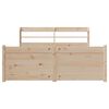vidaXL Bedframe met hoofdbord massief grenenhout 160x200 cm