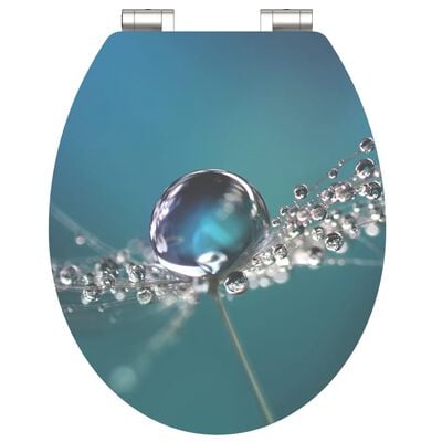 SCHÜTTE Toiletbril met soft-close WATER DROP MDF hoogglans
