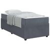 vidaXL Bedframe Donkergrijs 90 x 200 cm Stof