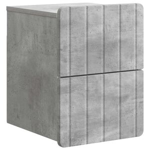 vidaXL Wandbeugel Bedkast Betongrijs 33 x 34,5 x 43 cm Bewerkt hout