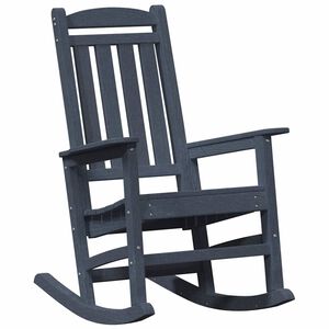 vidaXL Tuin schommelstoel Marineblauw HDPE