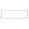 vidaXL Wandschappen kubus 4 st 100x15x30 cm bewerkt hout wit