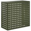 vidaXL Airconditioner hoes Olijfgroen 110 x 50 x 105 cm Staal