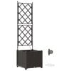 vidaXL Tuin Bloempot Bruin 40 x 40 x 142 cm PP