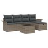 vidaXL Tuin Sofa Set 6 st Poly riet