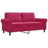 vidaXL Tweezitsbank 140 cm fluweel wijnrood
