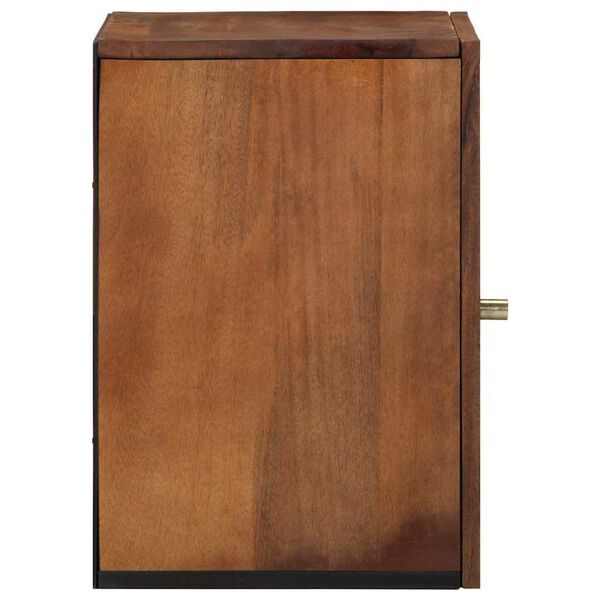 vidaXL Wandkast Honingbruin 38 x 33 x 48 cm Massief Mango Hout