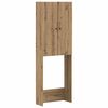 vidaXL Toiletkast BREDA Artisanaal eiken 66 x 25,5 x 190 cm