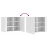 vidaXL Wandkast 75x35x60 cm bewerkt hout wit