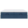 vidaXL Ottoman bed met matrassen 160x200cm stof blauw