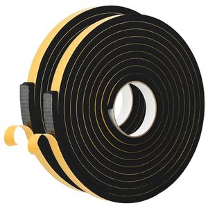 vidaXL Zelfklevende schuimtape 2 st Zwart 20mm x 5m CR Schuim