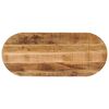 vidaXL Tafelblad ovaal 90x40x2,5 cm massief ruw mangohout