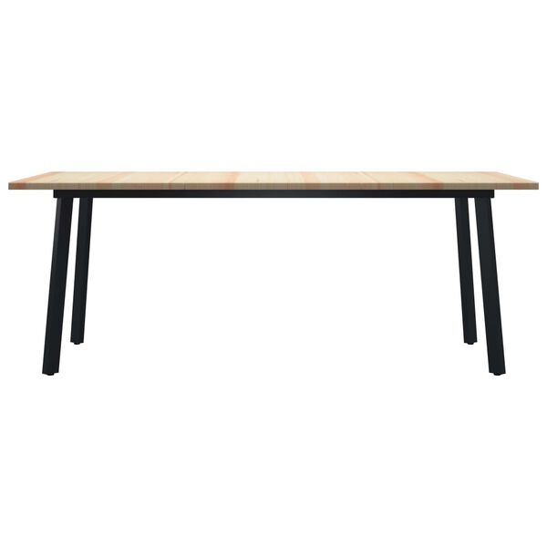 vidaXL Eettafel 220x100x76 cm grenenhout