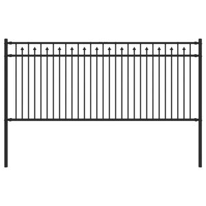 vidaXL Spike Hek BAARLO Zwart
