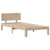vidaXL Bedframe met hoofdbord massief grenenhout 100x200 cm