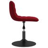 vidaXL Eetkamerstoelen draaibaar 4 st fluweel wijnrood