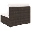 vidaXL 8-delige Loungeset poly rattan bruin