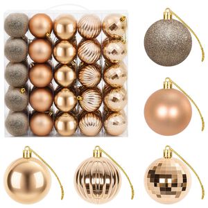 vidaXL Kerstballen set 75 st Rose Gold 6 cm Polystyreen