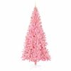 vidaXL Kerstboom met 300 LED met standaard Roze 240 cm PVC