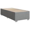 vidaXL Boxspring met matras stof lichtgrijs 90x190 cm
