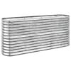 vidaXL Plantenbak 152x40x68 cm gegalvaniseerd staal zilverkleurig