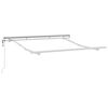 vidaXL Zijde Frame Wit 2,5 x 2 m Metaal