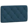 vidaXL Bed met matras fluweel blauw 90x190 cm