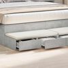 vidaXL Bedlades met lade Beton Grijs 140 x 36,5 x 16,5 cm Bewerkt hout
