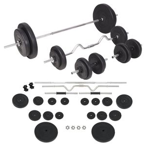 vidaXL Halterset 90 kg